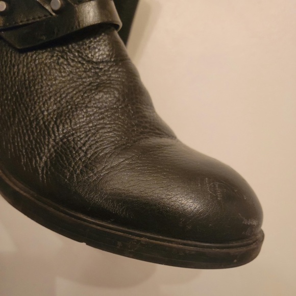 Pebbled Leather "Jamisono" Moto-style Riding Boots by Nine West - Picture 9 of 10